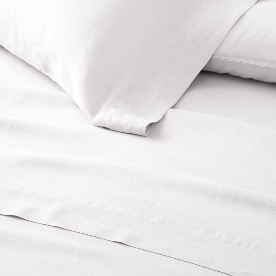 European Flax Linen Sheet Set & Pillowcases West Elm Australia